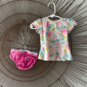 3-6 months girls swimsuit two piece